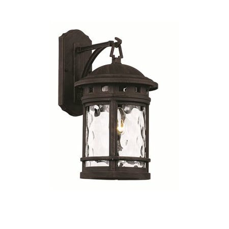 Trans Globe Lighting Chimney Stack 16.25" Height 1 Light Outdoor Wall Sconce Black