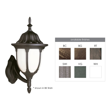 Trans Globe Lighting Single Light Up Lighting Outdoor Large Wall Sconce from the Outdoor Collection Rust