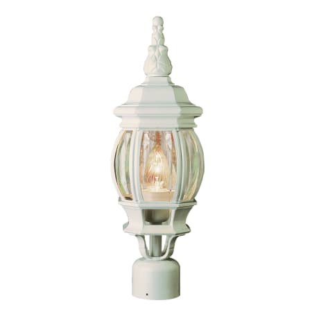 Trans Globe Lighting Single Light Up Lighting Small Outdoor Post Light from the Outdoor Collection White