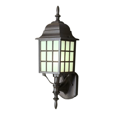 Trans Globe Lighting Single Light Up Lighting Square Outdoor Wall Sconce from the Outdoor Collection Black