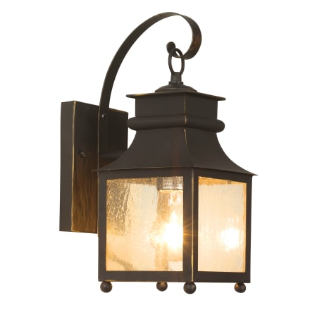 Trans Globe Lighting Single Light Down Lighting Outdoor Square Wall Sconce from the Outdoor Collection Weather Bronze
