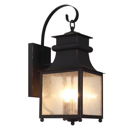 Trans Globe Lighting Two Light Down Lighting Outdoor Square Wall Sconce from the Outdoor Collection Weather Bronze