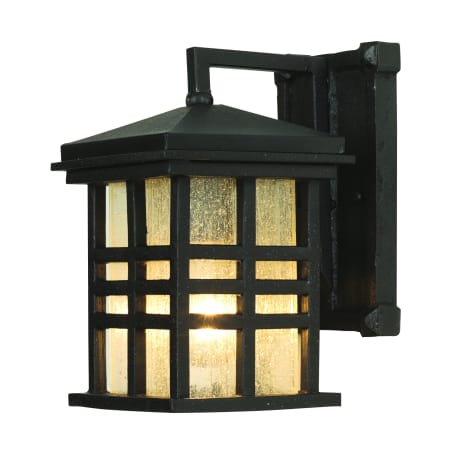 Trans Globe Lighting Mission Style 10" Tall Single Light Outdoor Square Wall Sconce from the Outdoor Collection Black