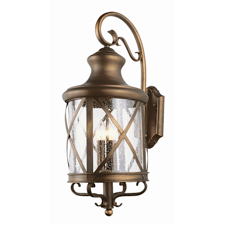 Trans Globe Lighting Three Light Up Lighting Outdoor Wall Sconce from the Outdoor Collection Antique Copper