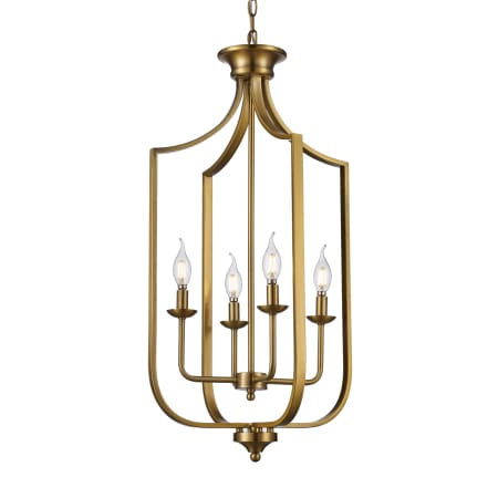 Trans Globe Lighting Hillcrest 4 Light 16" Wide Pendant Antique Gold