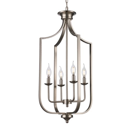 Trans Globe Lighting Hillcrest 4 Light 16" Wide Pendant Brushed Nickel