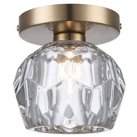 Trans Globe Lighting Fitz 5" Wide Flush Mount Ceiling Fixture Antique Gold