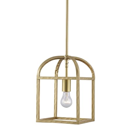 Trans Globe Lighting Sabriel 8" Wide Abstract Mini Pendant Antique Gold