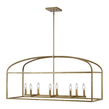 Trans Globe Lighting Sabriel 8 Light 40" Wide Abstract Multi Light Pendant Antique Gold