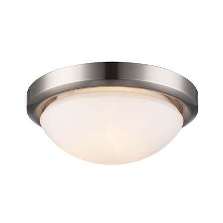 Trans Globe Lighting Three Light Down Lighting Flush Mount Ceiling Fixture Brushed Nickel