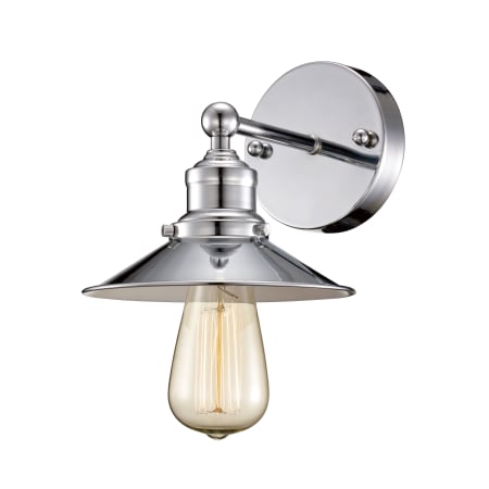 Trans Globe Lighting Griswald Single Light 7" Wide Bathroom Sconce Polished Chrome