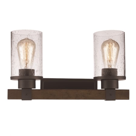 Trans Globe Lighting Siesta 2 Light 15" Wide Bathroom Vanity Light Rubbed Oil Bronze