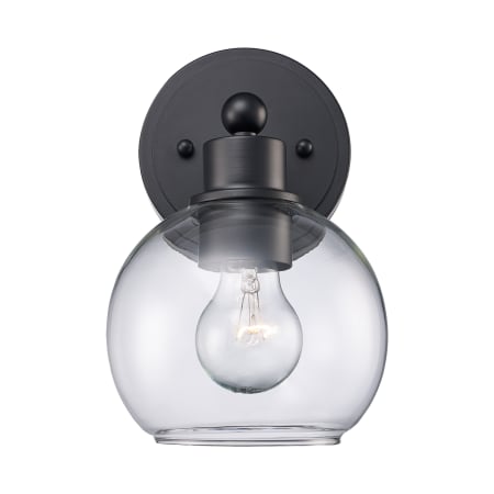 Trans Globe Lighting Polverini 10" Tall Wall Sconce Black