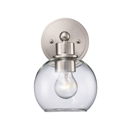Trans Globe Lighting Polverini 10" Tall Wall Sconce Brushed Nickel