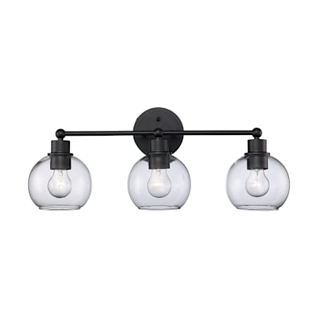 Trans Globe Lighting Polverini 3 Light 24" Wide Bathroom Vanity Light Black