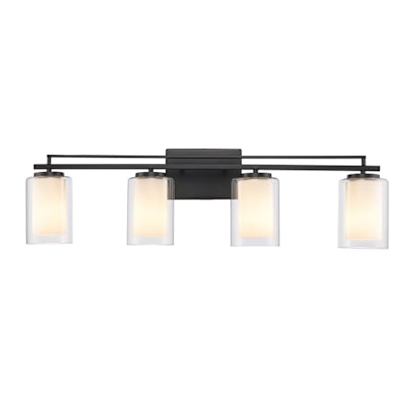 Trans Globe Lighting Lisbon 4 Light 33" Wide Vanity Light Black