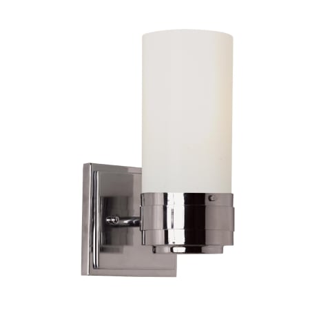 Trans Globe Lighting 1 Light Wall Sconce with Frosted Shade Polished Chrome