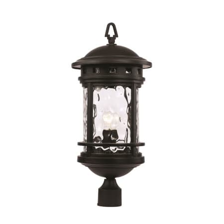 Trans Globe Lighting Boardwalk 24" Tall Outdoor Pier Mount Post Light Black