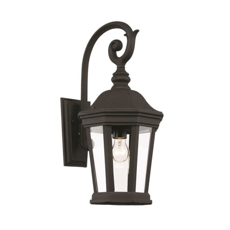 Trans Globe Lighting Westfield Single Light 21" Tall Outdoor Wall Sconce Black