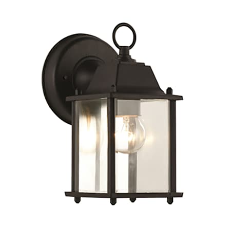 Trans Globe Lighting Purisima Mission 1 Light Lantern Outdoor Wall Sconce Black