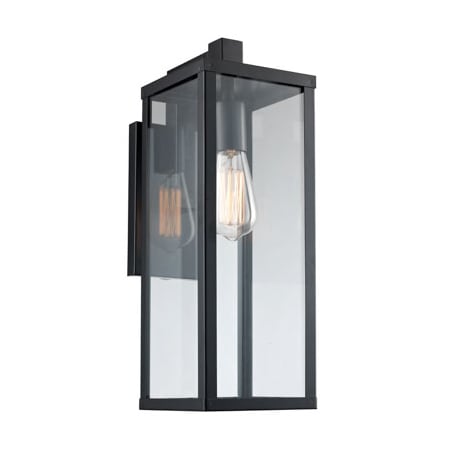 Trans Globe Lighting Oxford Single Light 17-3/4" Tall Outdoor Wall Sconce Black