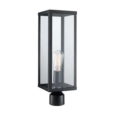 Trans Globe Lighting Oxford Single Light 19-1/4" Tall Outdoor Single Head Post Light Black