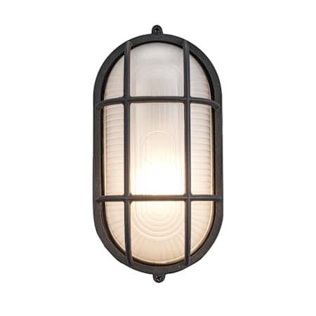 Trans Globe Lighting Single Light Outdoor Medium Bulk Head from the Outdoor Collection Black