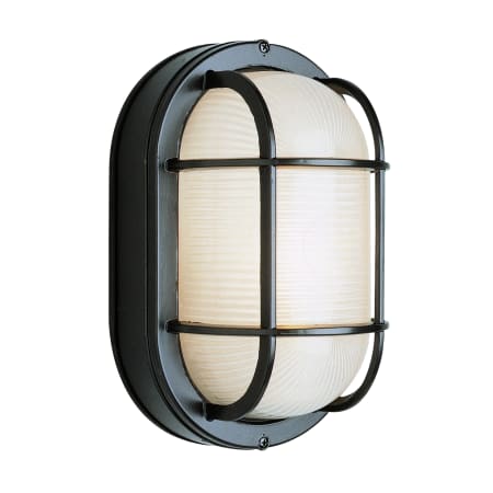 Trans Globe Lighting 6.5" Width 1 Light Flush Mount Bulkhead Outdoor Wall Sconce Black