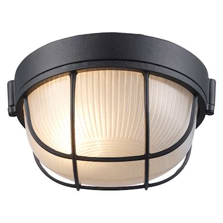Trans Globe Lighting Single Light Medium Round Outdoor Bulk Head from the Outdoor Collection Black