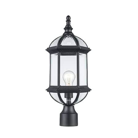 Trans Globe Lighting Wentworth 20" Tall Post Light Black