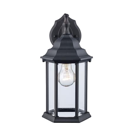 Trans Globe Lighting Templar 1 Light Lantern Outdoor Wall Sconce Black