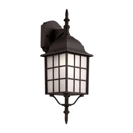 Trans Globe Lighting San Gabriel Single Light 19-1/2" Tall Outdoor Wall Sconce Black