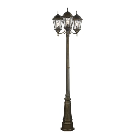 Trans Globe Lighting Three Light Up Lighting Outdoor Post Light from the Outdoor Collection Bronze