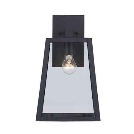 Trans Globe Lighting Obsidian Single Light 14-1/2" Tall Outdoor Wall Sconce Black