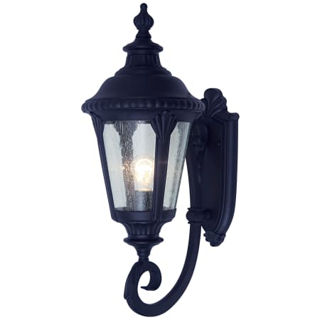 Trans Globe Lighting Stonebridge 1 Light Lantern Outdoor Wall Sconce Black
