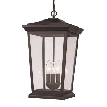 Trans Globe Lighting Turlock 3 Light 12" Wide Outdoor Pendant Black