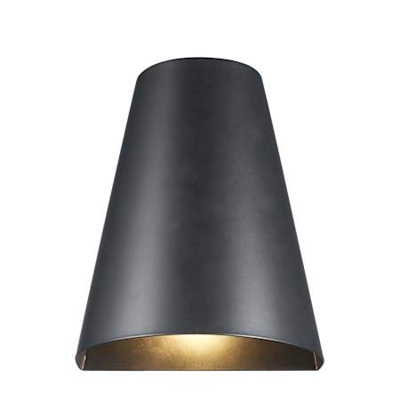 Trans Globe Lighting Sidewell 6" Tall Outdoor Wall Sconce Matte Black