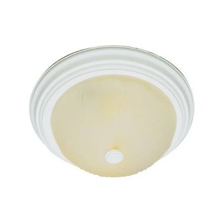 Trans Globe Lighting Del Mar 2 Light 11" Wide Flush Mount Bowl Ceiling Fixture Antique White