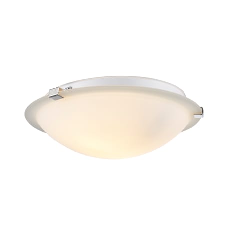 Trans Globe Lighting Neptune 2 Light 12" Wide Flush Mount Bowl Ceiling Fixture with Frosted Glass Shade Brushed Nickel