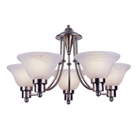 Trans Globe Lighting Payson 5 Light 1 Tier Chandelier Brushed Nickel