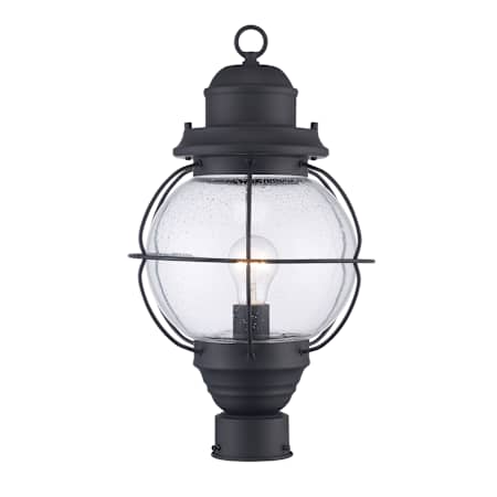 Trans Globe Lighting Nautical 1 Light Outdoor Post Light Black