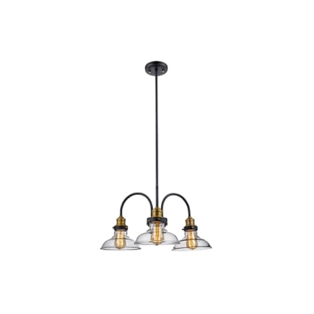 Trans Globe Lighting Jackson 3 Light 24" Wide Chandelier Rubbed Oil Bronze