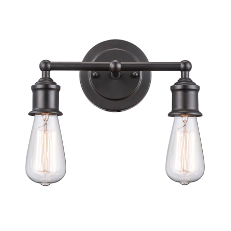 Trans Globe Lighting Underwood 2 Light 11" Wide Bathroom Vanity Light Rubbed Oil Bronze