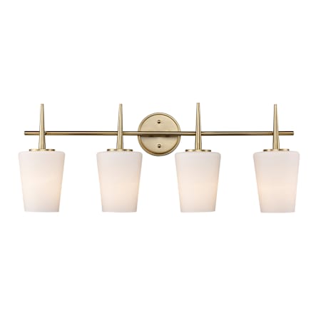 Trans Globe Lighting Classic Horizon 4 Light 31" Wide Vanity Light Antique Gold