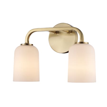 Trans Globe Lighting Capri 2 Light 14" Wide Vanity Light Antique Gold