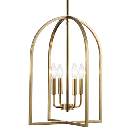 Trans Globe Lighting Adelia 4 Light 16" Wide Pendant Antique Gold