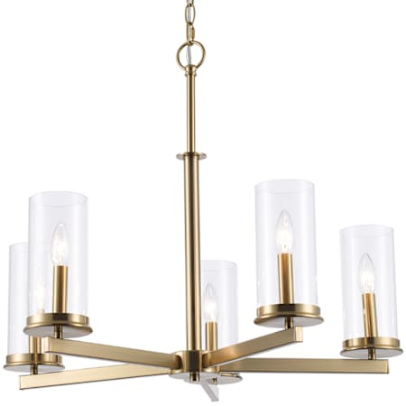 Trans Globe Lighting Carter 5 Light 27" Wide Chandelier Antique Gold