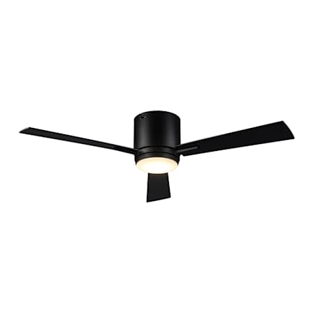 Trans Globe Lighting Finnley 52" 5 Blade Indoor LED Ceiling Fan with Wall Control Black