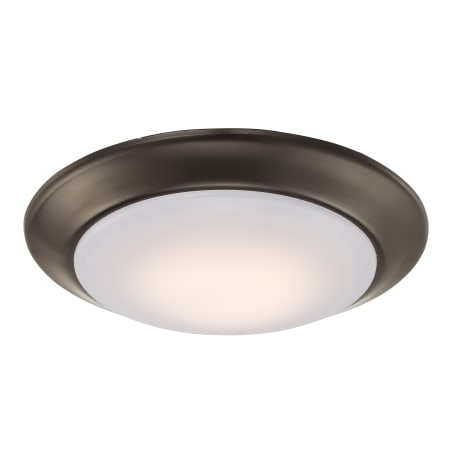 Trans Globe Lighting Vanowen 6" Wide LED Flush Mount Bowl Ceiling Fixture Rubbed Oil Bronze