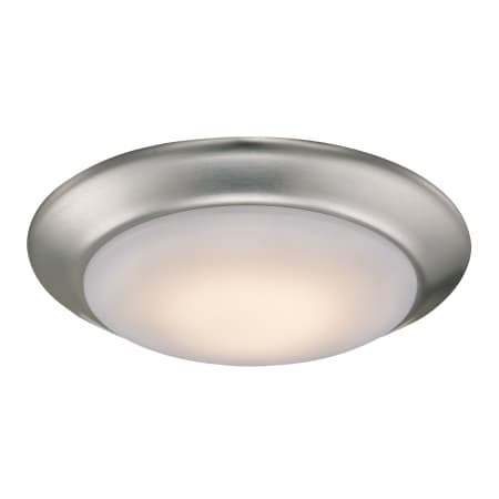 Trans Globe Lighting 1 Light 8" Wide LED Flush Mount Ceiling Fixture Brushed Nickel